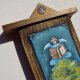 Anioł Bibliofil 17 oryginalny obraz ręcznie malowany na desce
