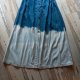 Jeansowa spódnica ombre S/M ręcznie wybielana 100% bawełna boho wysoki stan guziki