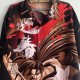 Koszula Anime Samurai Japan Y2K Oversize Manga Cyber Grunge XL