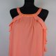 H&M letnia luźna neonowa prosta sukienka / 38