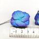 Komplet z błękitnymi hortensjami handmade, glina polimerowa, biżuteria z kwiatami