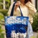 Pikowana duża torba shopper Santorini