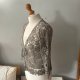 Vintage y2k crotchet bolero Boho ażurowa Narzutka bolerko Coquette