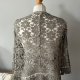 Vintage y2k crotchet bolero Boho ażurowa Narzutka bolerko Coquette