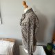 Bluzka Cottage vintage wzory retro boho wiązanie pod szyją falbanki M/L Cottage