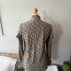 Bluzka Cottage vintage wzory retro boho wiązanie pod szyją falbanki M/L Cottage