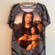 bluzka art print Madonna z Dzieciątkiem paisley gothic L SWAG