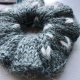 Scrunchie wełniane w ciapki