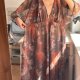 Transparentna sukienka maxi floral boho CURVE 8XL