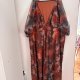 Transparentna sukienka maxi floral boho CURVE 8XL