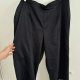 Czarne spodnie capri eleganckie haftowane cekiny letnie wygodne plus size Alfred Dunner Rozmiar 5XL / 50 / 22