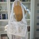Lace Bag z frędzlami w kwiaty