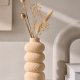 Verta | Minimalistyczny wazon na kwiaty w stylu Japandi i Scandi | Handmade & 3D Printed - Kolor Cream