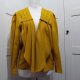Żakiet Vintage Musztardowy Asymetryczny Retro 90s M/L narzutka Avant Garde