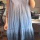 Niebieska sukienka ombre, plus size, bawełniana, boho Lane Bryant Rozmiar 6XL / 52 / 24