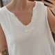 Biały bawełniany top z koronkowym dekoltem Plus Size 7XL 8XL 9XL Avenue