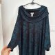 Wzorzysta tunika z szerokim golfem Plus Size 8XL 9XL 10XL Catherines