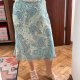 Zwiewna spódnica midi paisley z rozkloszowanym krojem Plus Size XXXL 4XL Fabiani