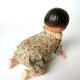 Vintage raczkująca lalka na kluczyk stara mechaniczna zabawka baby doll crawler retro
