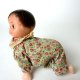 Vintage raczkująca lalka na kluczyk stara mechaniczna zabawka baby doll crawler retro