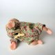 Vintage raczkująca lalka na kluczyk stara mechaniczna zabawka baby doll crawler retro