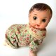 Vintage raczkująca lalka na kluczyk stara mechaniczna zabawka baby doll crawler retro