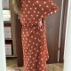 sukienka maxi z falbanami w grochy Plus Size7XL 8XL LC Lauren Conrad