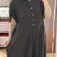 Sukienka midi w groszki z kołnierzykiem Plus Size 7XL 8XL 9XL Chaps