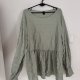 Bluzka Ala muślinowa Plus Size 4XL 5XL oversize szałwiowa