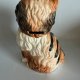 Ceramiczna skarbonka kot vintage | Ręcznie malowany kotek retro PRL