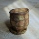 ŚLADY NATURY III_doniczka ceramiczna_brązy z nutką zieleni