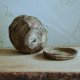 ŚLADY NATURY III_doniczka ceramiczna_brązy z nutką zieleni