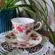 Filiżanka ze spodkiem Royal Kent, Staffordshire – Bone China