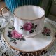 Rosina / Queen's Bone China – filiżanka ze spodkiem wzor róże