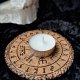 Ceramiczna podstawka rytualna - Kompas Wikinga (Vegvísir) z runami Futhark