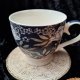 Ceramiczna podstawka rytualna - Kompas Wikinga (Vegvísir) z Valknutem i runami Futhark