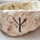 Ceramiczna misa rytualna / kadzielnica z runą ochrony Algiz