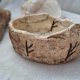 Ceramiczna misa rytualna / kadzielnica z runą dobrobytu Fehu
