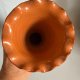 Wazon ceramiczny PRL ręcznie zdobiony 20 cm | folk vintage retro Cottage