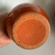 Wazon ceramiczny PRL ręcznie zdobiony 20 cm | folk vintage retro Cottage