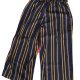 Spodnie Culotte Kuloty Vintage Paski High Waist Szerokie Nogawki L UK14