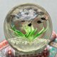 ❤ Very unique! ❤ Underwater world - tadpoles ❤ Vintage Crystal Paperweight
