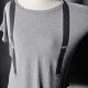 T-shirt top wiskozowy print rockabilly punk XS S