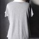 T-shirt top wiskozowy print rockabilly punk XS S