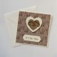 Kartka ślubna złote obrączki
