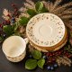 Porcelanowa filiżanka i spodek "Łączka" – niemiecka porcelana