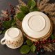 Porcelanowa filiżanka i spodek "Łączka" – niemiecka porcelana