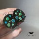 Kolczyki Azure Dots - Green & Blue
