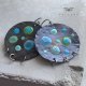 Kolczyki Azure Dots - Green & Blue