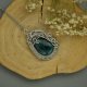 Wisior zielony apatyt wire wrapping stal chirurgiczna wisiorek